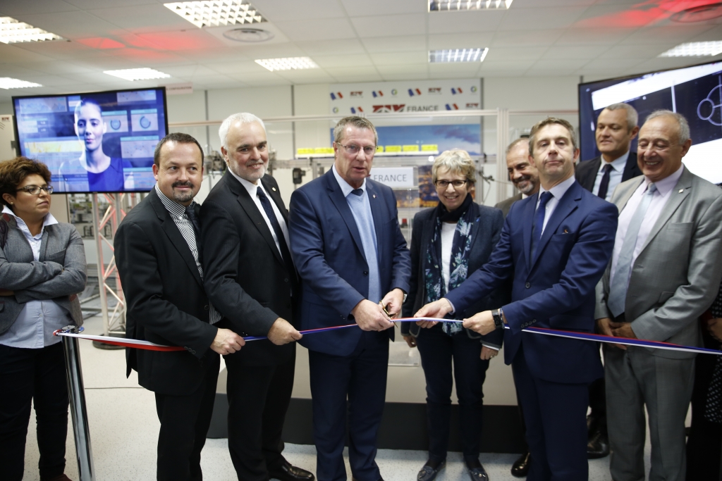 ERDF representatives & local authorities with CG`s CEO & MD Mr. Laurent Demortier at the ZIV Smart Grid Centre in Grenoble