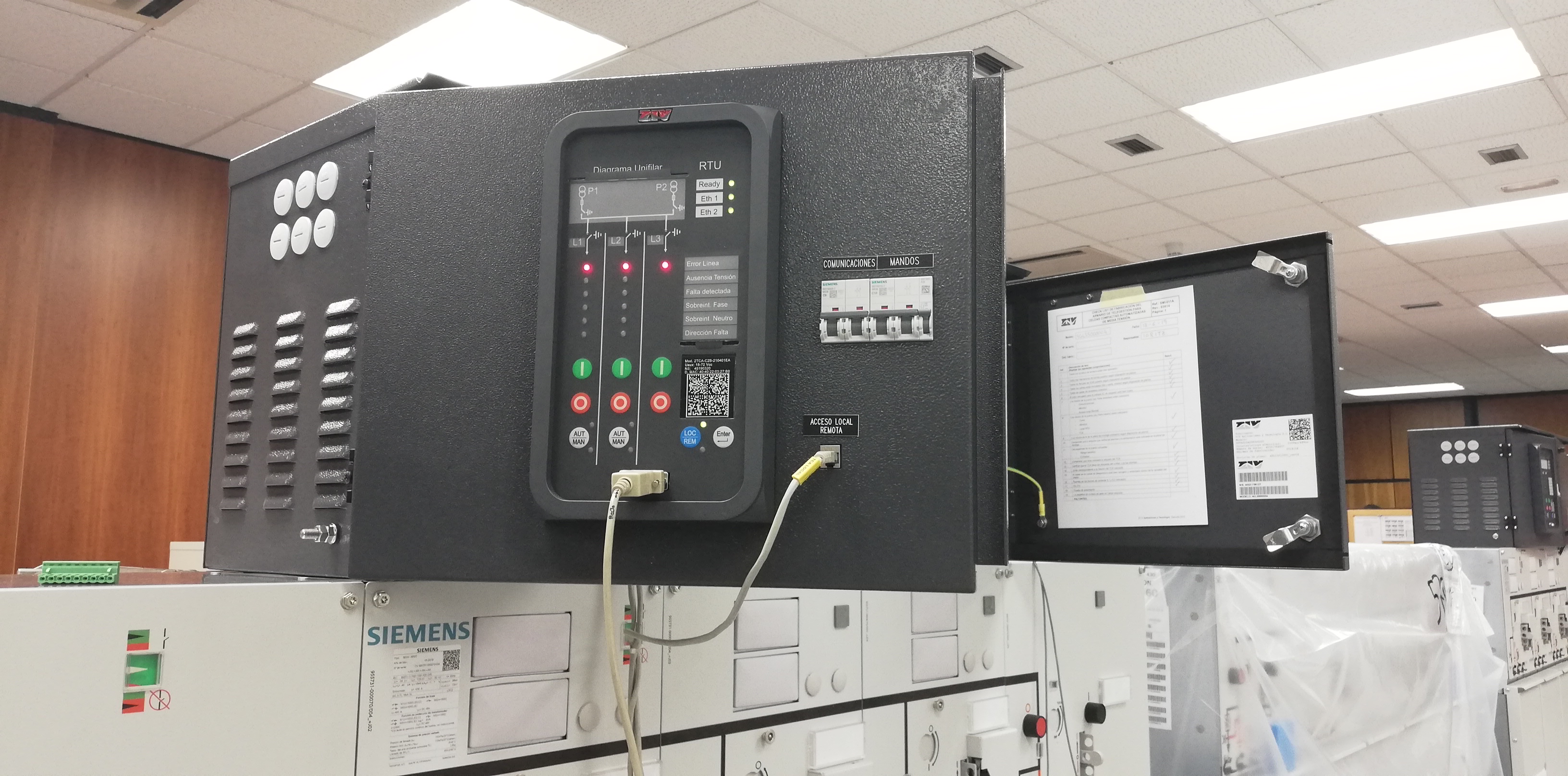 TCAC MV Supervision & Automation RTU for compact RMU ZIV