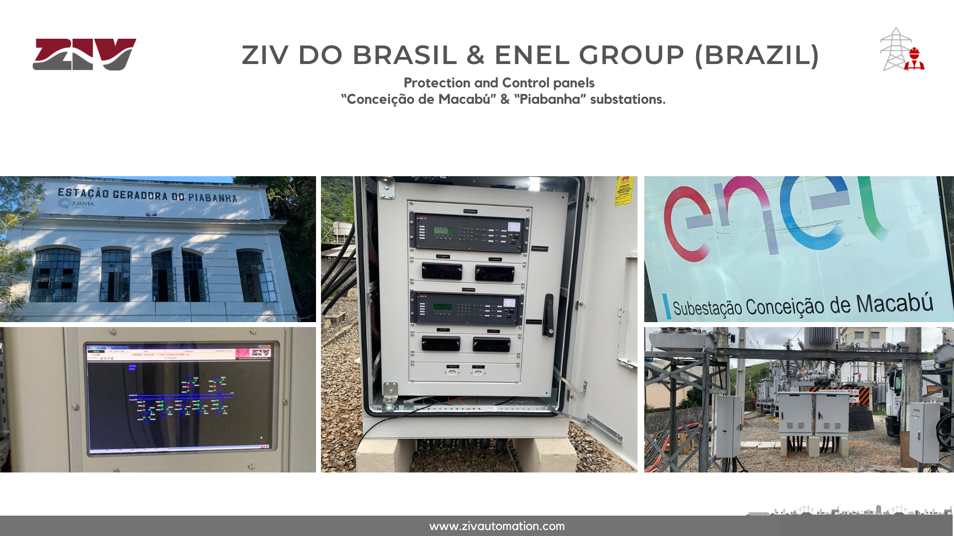 ZIV DO BRASIL ENEL GROUP SPCS das SE’s Conceição de Macabú e Piabanha ZIV DO BRASIL ENEL GROUP SPCS das SE’s Conceição de Macabú e Piabanha